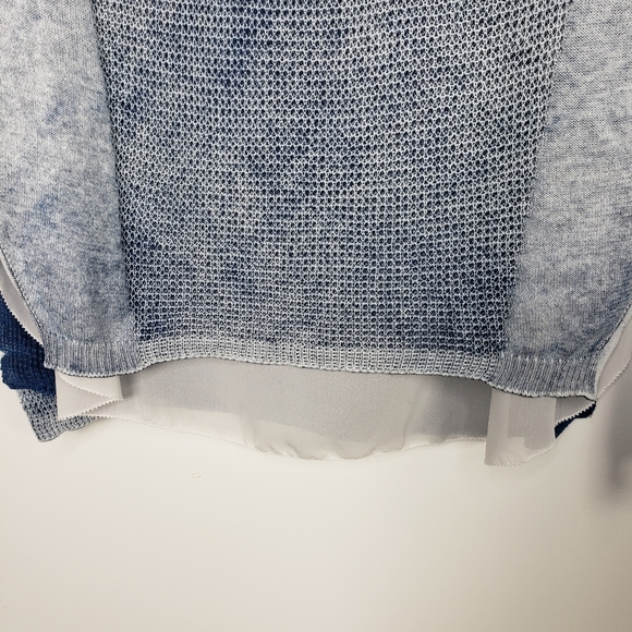 INC 100 % Cotton sweater with sheer inner layer layer Women'  size large - Picture 4 of 4